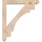 Ekena Millwork Merced Arts and Crafts Smooth Bracket w/ Offset Brace, Douglas Fir, 5 1/2"W x 34"D x 38"H BKT0604X34X38MRC03SDF - alternate 3